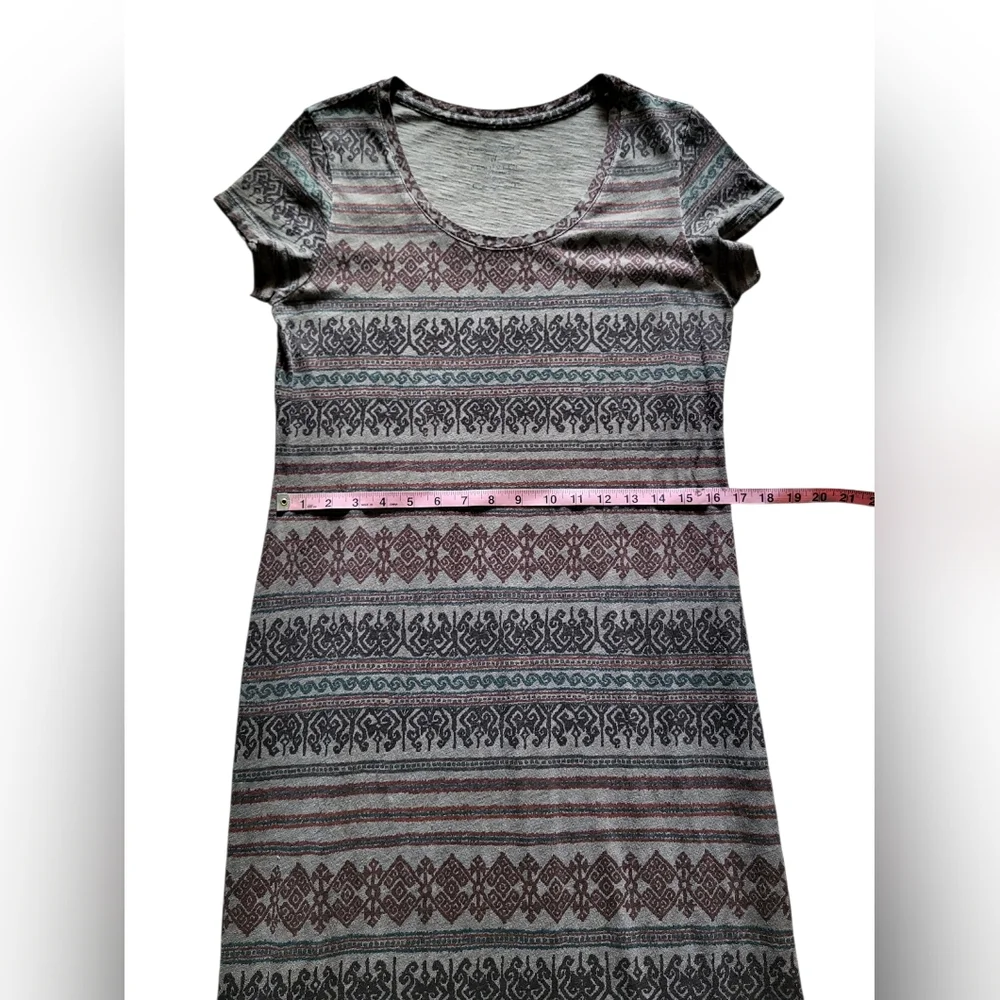 Peruvian Connection Women T-shirt Maxi Dress 100% Cotton Size M Boho - Picture 4 of 9